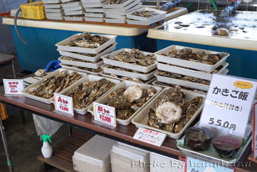 宮城県松島の旬味かきの里の牡蠣と帆立