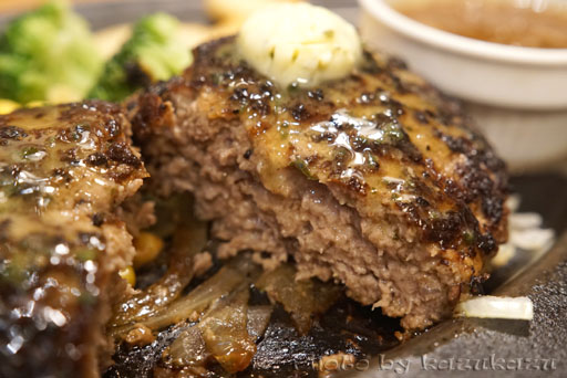 お台場のHamburg&Steak HIROの仙台牛ハンバーグ